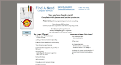 Desktop Screenshot of findanerd.com